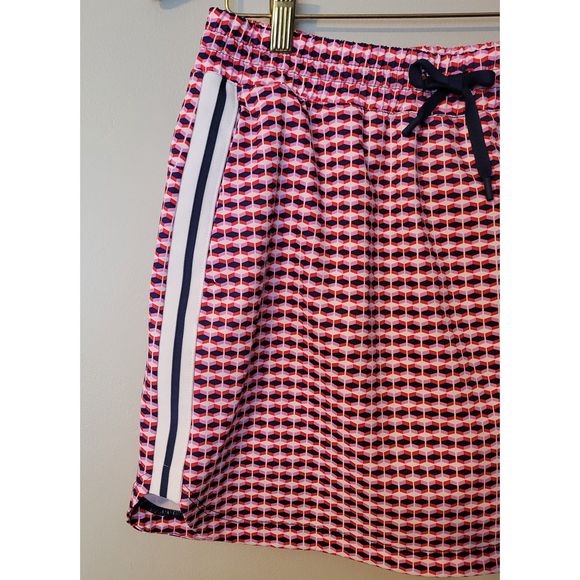 Lady Hagan Off to the Races Red/White/Blue Print Mini Golf Tennis Skort Size S - Picture 6 of 8